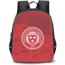 Hamilton Academical Backpack School Bag StudentPack - Logo Team In Red Background Football Club