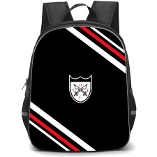 Hanwell Town Football Club Backpack School Bag StudentPack - Hanwell Town Football Club Large Logo With Stripe
