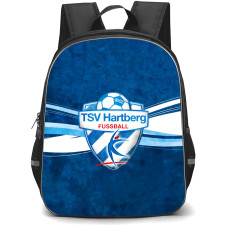 TSV Hartberg Backpack School Bag StudentPack - Logo In Blue Grunge Background