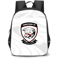 National League North Hereford Backpack School Bag StudentPack - Large Logo In White Abstract Background