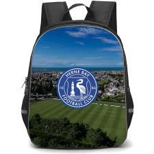 Herne Bay Football Club Backpack School Bag StudentPack - Herne Bay Football Club Bee Logo with Yellow Background