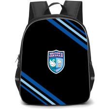 Walton & Hersham Football Club Backpack School Bag StudentPack - Walton & Hersham Football Club Large Logo With Stripe
