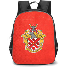 National League South Hornchurch Backpack School Bag StudentPack - Large Logo In Red Grunge Background