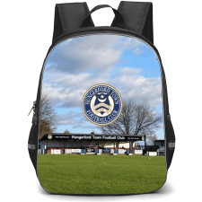 Hungerford Town Football Club Backpack School Bag StudentPack - Hungerford Town Football Club Logo with Club Background