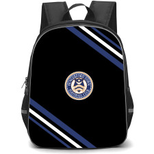 Hungerford Town Football Club Backpack School Bag StudentPack - Hungerford Town Football Club Large Logo With Stripe