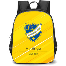IFK Haninge Backpack School Bag StudentPack - IFK Haninge Logo On Yellow Background Football Club