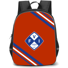 Illertissen Football Club Backpack School Bag StudentPack - Large Logo With Stripe