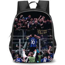 Inter Milan School Backpack StudentPack - Inter Milan Lautaro Martinez 10 Celebration With Audience Picture