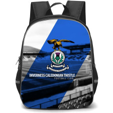 Inverness Caledonian Thistle Backpack School Bag StudentPack - Logo Field Stadium Grayscale Background Football Club