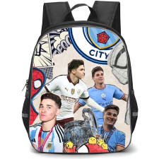 Julian Alvarez School Backpack StudentPack - Julian Alvarez Manchester City F.C Collage