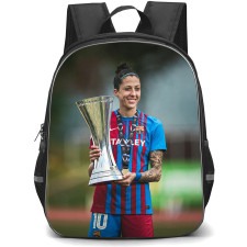 Jennifer Hermoso Backpack StudentPack - Jennifer Hermoso FC Barcelona Holding Trophy Poster