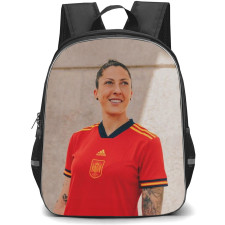Jennifer Hermoso Backpack StudentPack - Jennifer Hermoso Spain Women's National Football Smiling Portrait Poster