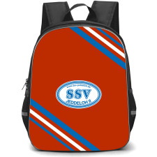 SSV Jeddeloh II Football Club Backpack School Bag StudentPack - Large Logo With Stripe