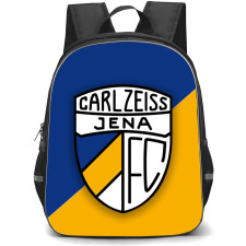 Jena Football Club Backpack School Bag StudentPack - Logo In Blue And Yellow Background