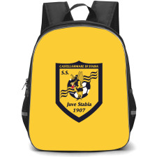 SS Juve Stabia Backpack School Bag StudentPack - Logo In Yellow Background
