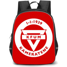KFUM Kameratene Oslo Backpack School Bag StudentPack - Logo In Red Background