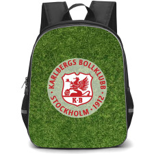 Karlbergs BK Backpack School Bag StudentPack - Karlbergs BK Logo On Grass Background Football Club