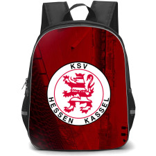 Hessen Kassel Football Club Backpack School Bag StudentPack - Logo Stadium Red Background