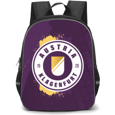 SK Austria Klagenfurt Backpack School Bag StudentPack - Logo In Paint Splash Purple Poster