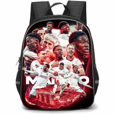Kobbie Mainoo School Backpack StudentPack - Kobbie Mainoo Manchester United Future Star Series Fan Graphic Art