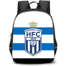Koninklijke HFC Backpack School Bag StudentPack - Logo In Blue Black And White Stripe Football Club