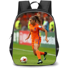 Lieke Martens Backpack StudentPack - Lieke Martens Netherlands Women's National Football Dribbling Poster