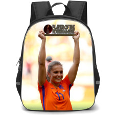 Lieke Martens Backpack StudentPack - Lieke Martens Netherlands Women's National Football Holding Crest Of The Player Of The Match