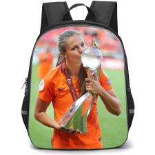 Lieke Martens Backpack StudentPack - Lieke Martens Netherlands Women's National Football Kissing WEURO 2017 Trophy Poster