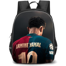Lamine Yamal Backpack StudentPack - Lamine Yamal 19 FCB Standing Back Poster