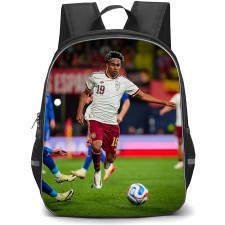 Lamine Yamal Backpack School Bag StudentPack - Lamine Yamal Jersey Number 19 Spanish National Team Matchday Action Shot Poster