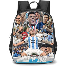 Lautaro Martinez School Backpack StudentPack - Lautaro Martinez Argentina Fifa Word Cup 2022 Collage