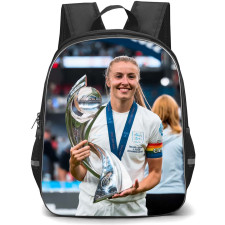 Leah Williamson Backpack StudentPack - Leah Williamson England Women's National Football Holding Champions Trophy