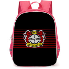 Bayer 04 Leverkusen School Backpack StudentPack - Bayer 04 Leverkusen Logo Sticker On Black Background