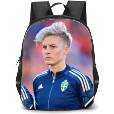 Lina Hurtig Backpack StudentPack - Lina Hurtig Sweden Women's National Football Standing Portrait Poster