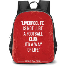 Liverpool F.C. School Backpack StudentPack - Liverpool F.C. Kenny Dalglish Quote On Red Background