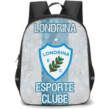 Londrina Esporte Clube Backpack School Bag StudentPack - Londrina Esporte Clube Logo with Vertical Stripe Blue Effect