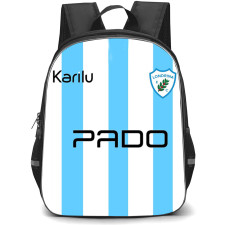 Londrina Esporte Clube Backpack School Bag StudentPack - Londrina Esporte Clube Logo with Vertical Stripe Background