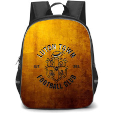 Luton Town F.C. School Backpack StudentPack - Luton Town F.C. Vintage Logo On Wooden Background