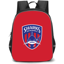 Port Melbourne Sharks Soccer Club Backpack School Bag StudentPack - Large Logo