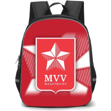 MVV Maastricht Backpack School Bag StudentPack - Logo Overlay In Red Background Football Club