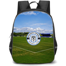 Maldon & Tiptree Football Club Backpack School Bag StudentPack - Maldon & Tiptree Football Club Stadium with Logo Grass Effect