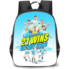 Manchester City F.C. School Backpack StudentPack - Manchester City F.C. 21 Wins New Records Poster