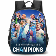 Manchester City F.C. School Backpack StudentPack - Manchester City 4th Premier League Champions Poster
