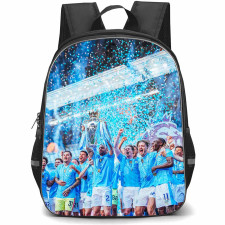 Manchester City F.C. School Backpack StudentPack - Manchester City Clinch 4th Premier League Title Poster