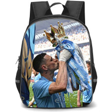 Manchester City F.C. Phil Foden School Backpack StudentPack - Phil Foden Kisses The Champions Trophy Poster