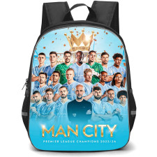 Manchester City F.C. School Backpack StudentPack - Manchester City Premier League Champion 2023-24 Sky Sports Poster