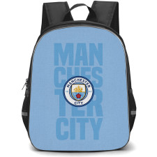 Manchester City F.C. Backpack StudentPack - Manchester City F.C. Logo Skyblue Background