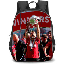 Manchester United F.C. Diogo Dalot School Backpack StudentPack - Man United Diogo Dalot Celebrating With Trophy