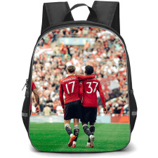 Manchester United F.C. School Backpack StudentPack - Man United Garnacho And Kobbie Back Poster