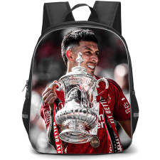 Manchester United F.C. Raphael Varane School Backpack StudentPack - Man United Raphael Varane Candid With Trophy Picture